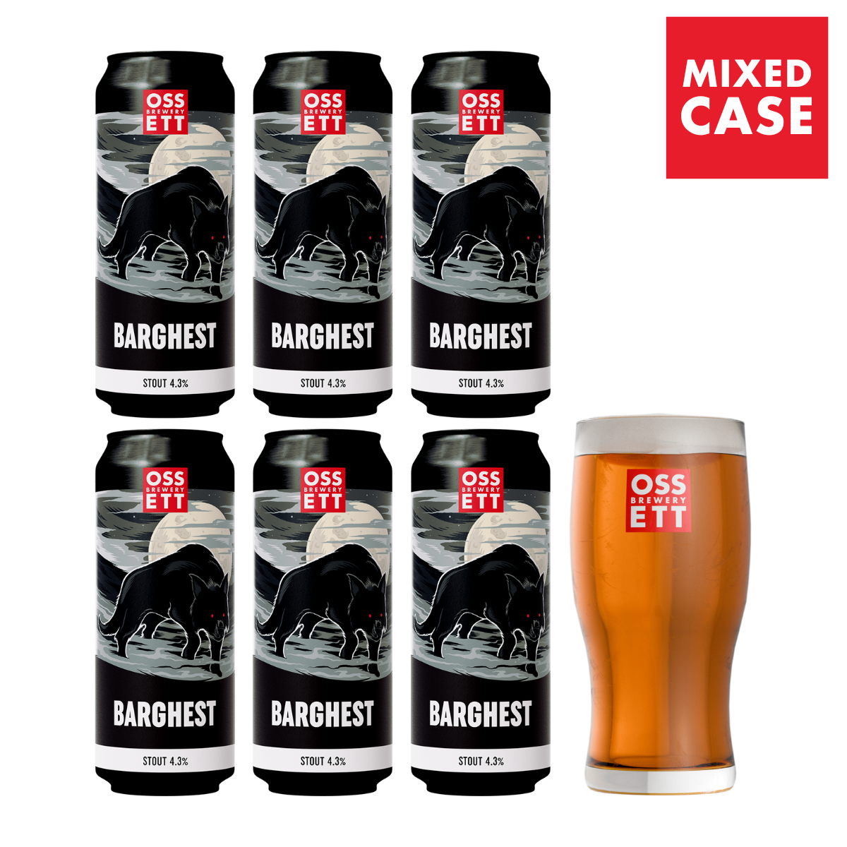 BARGHEST GIFT PACK (6x500ml & Glass)