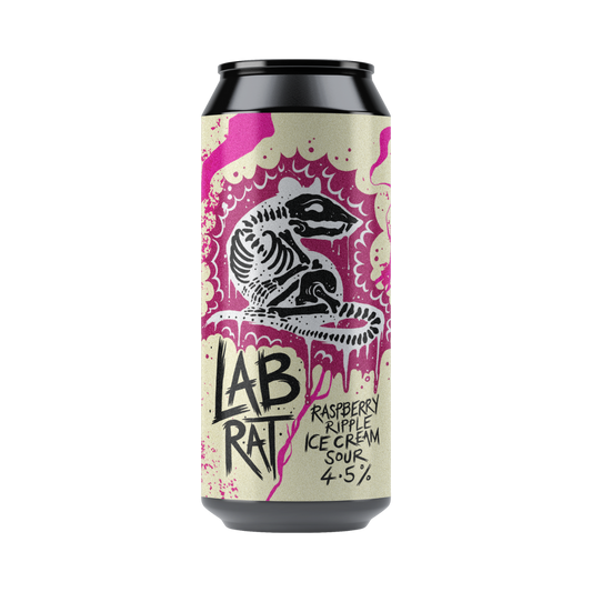 LAB RAT 4.5% RASPBERRY RIPPLE ICE CREAM SOUR (1x440ml)