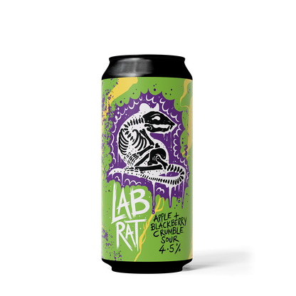LAB RAT 4.5% APPLE + BLACKBERRY CRUMBLE SOUR (1x440ml)