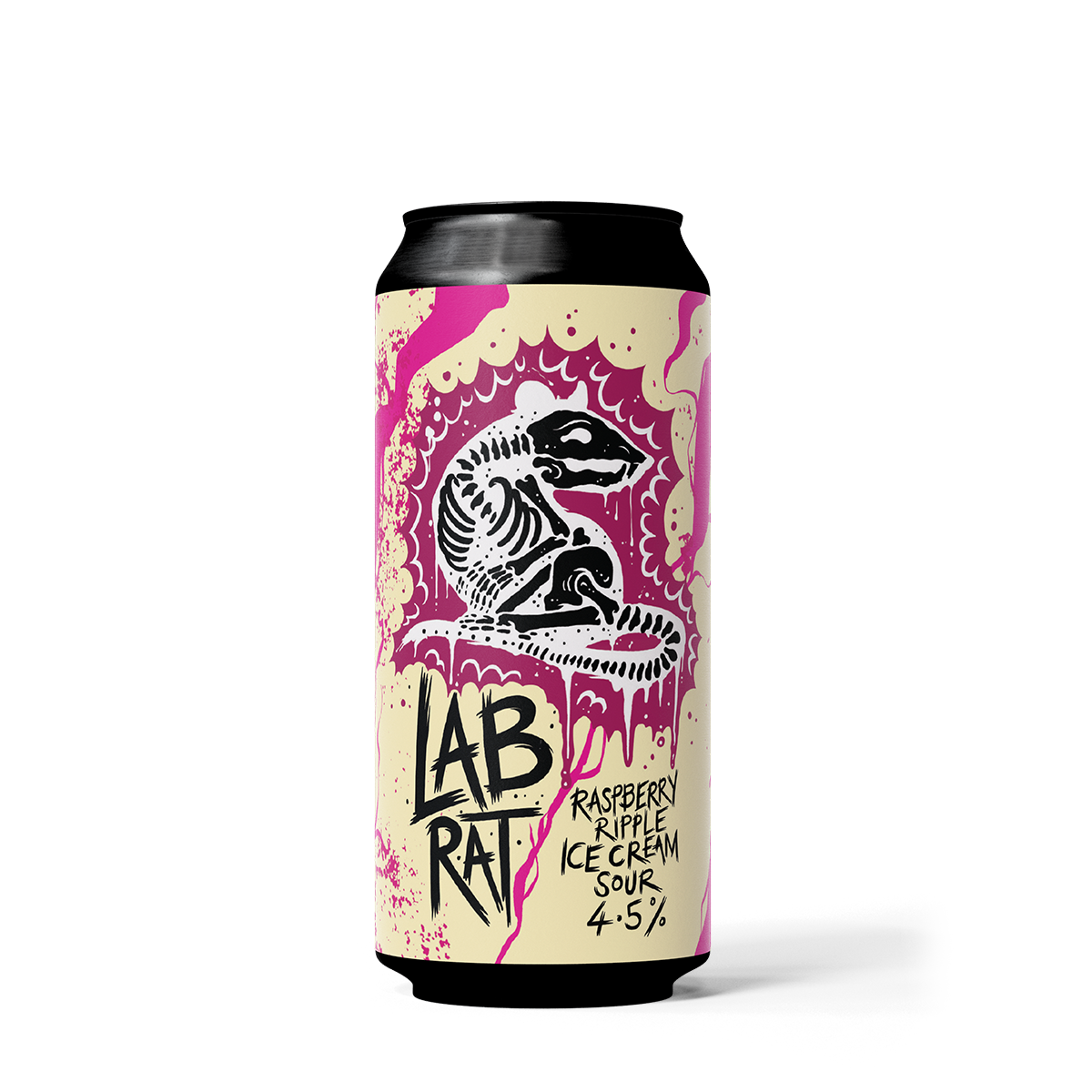 LAB RAT 4.5% RASPBERRY RIPPLE ICE CREAM SOUR (1x440ml)