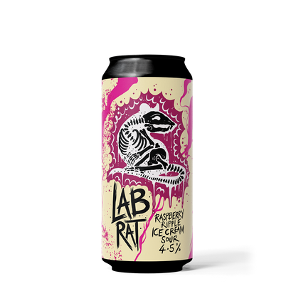LAB RAT 4.5% RASPBERRY RIPPLE ICE CREAM SOUR (1x440ml)