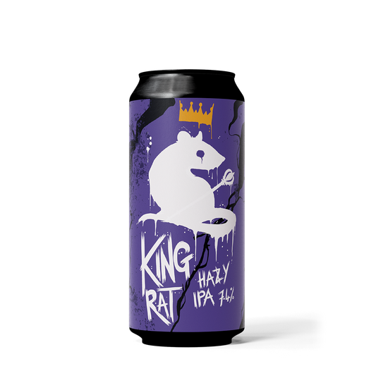 KING RAT 7.4% HAZY IPA (1x440ml)