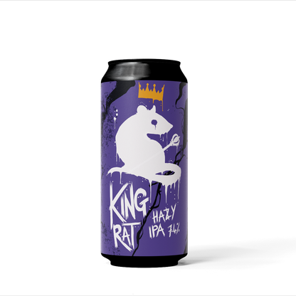 KING RAT 7.4% HAZY IPA (1x440ml)