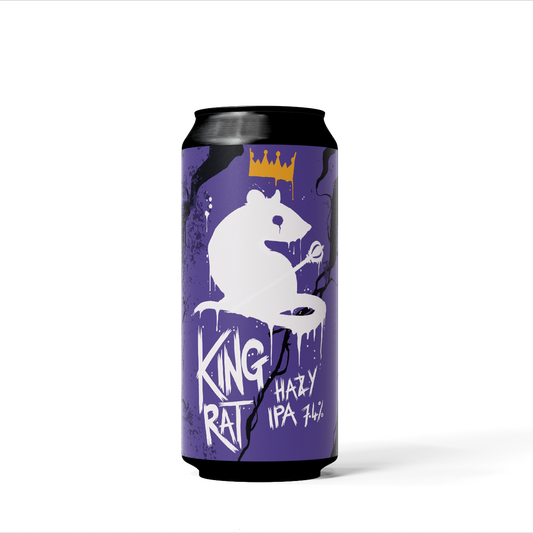 KING RAT 7.4% HAZY IPA (1x440ml)