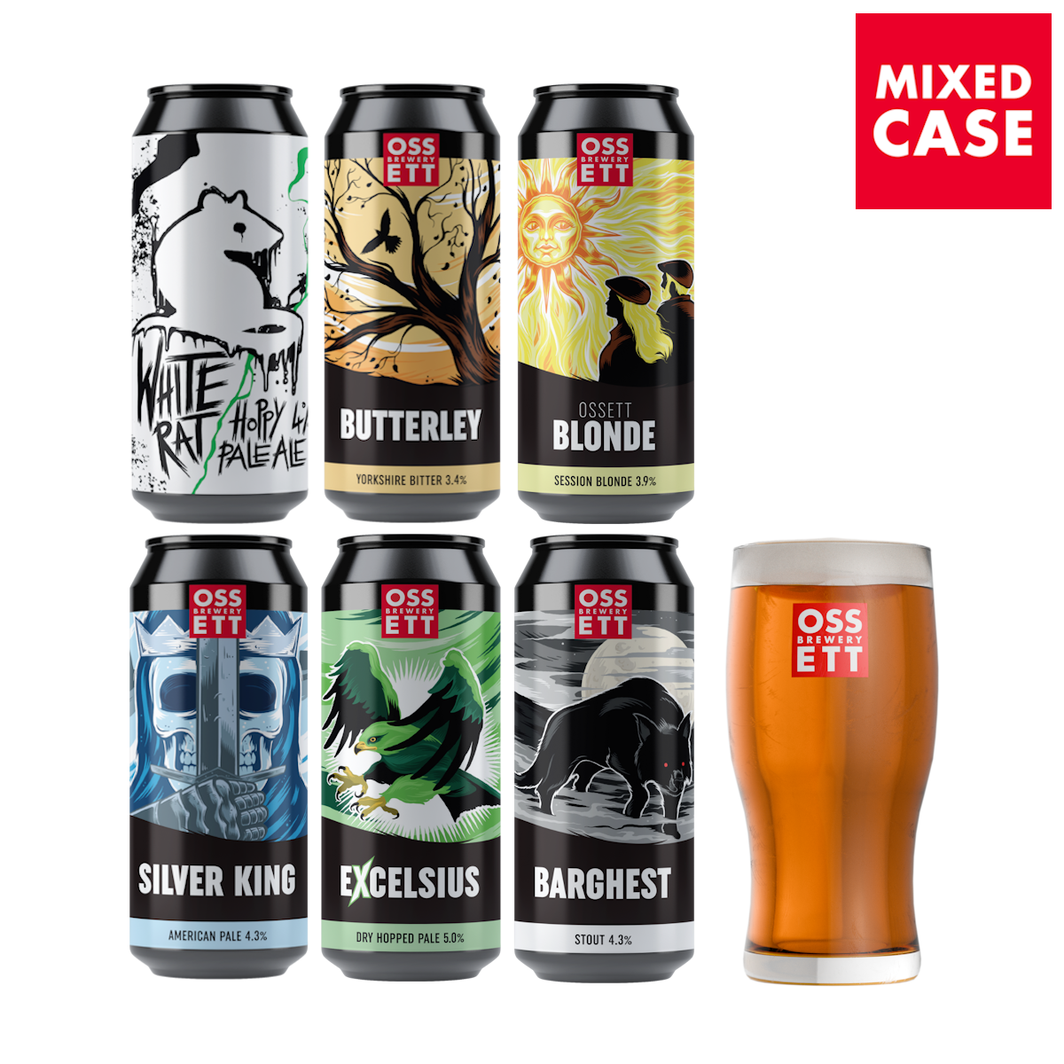 CORE TASTING PACK (6x500ml & Glass)