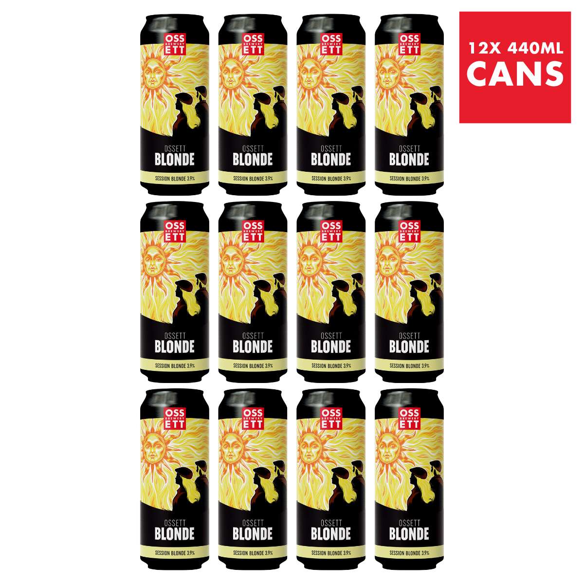 OSSETT BLONDE 3.9% SESSION BLONDE (12x440ml)