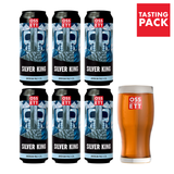 SILVER KING GIFT PACK (6x500ml & Glass)