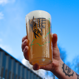 WHITE RAT PINT GLASS