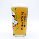 WHITE RAT PINT GLASS
