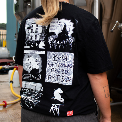 WHITE RAT COMIC STRIP T-SHIRT