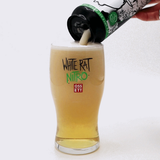 WHITE RAT NITRO PINT GLASS