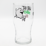 WHITE RAT NITRO PINT GLASS